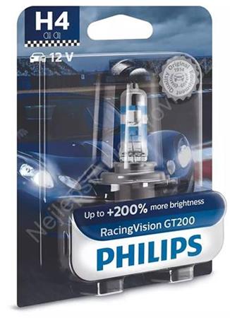 Autožárovka H4 Philips 12342RGTB1, RacingVision, 1 ks v balení