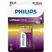 Baterie Philips 6FR61LB1A/10 Lithiová Ultra 9V 1ks