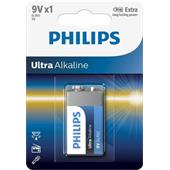 Baterie Philips 6LR61E1B/10 Ultra alkalická 9V 1ks