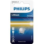 Baterie Philips CR1220/00B Lithium 3.0V coin 1-blister (12.0 x 2.0)