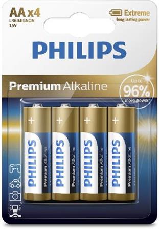 Baterie Philips LR6M4B/10 Premium Alkalická AA 4ks