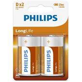 Baterie Philips R20L2B/10 LongLife D 2ks