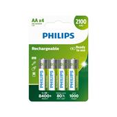 Baterie Philips R6B4A210/10 nabíjecí AA 2100 mAh 4ks