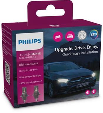 Philips autožárovka LED H4/H19 11342 12V U2500 C 2ks v balení