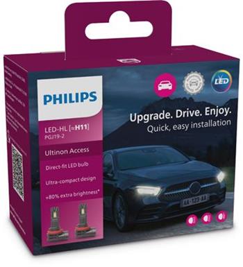 Philips LED autožárovka H11 11362 12V U2500 CX, 2ks v balení