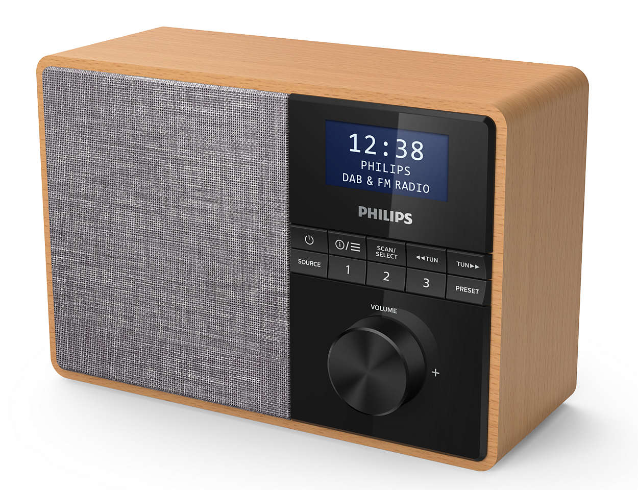 Radiopřijímač PHILIPS TAR5505/10 Dřevo DAB+