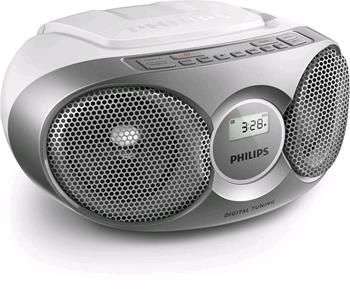 Radiopřijímač s CD PHILIPS AZ215S/12 Stříbrný